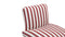 Pillow - Pillow Indoor/Outdoor Chair, Red Stripe