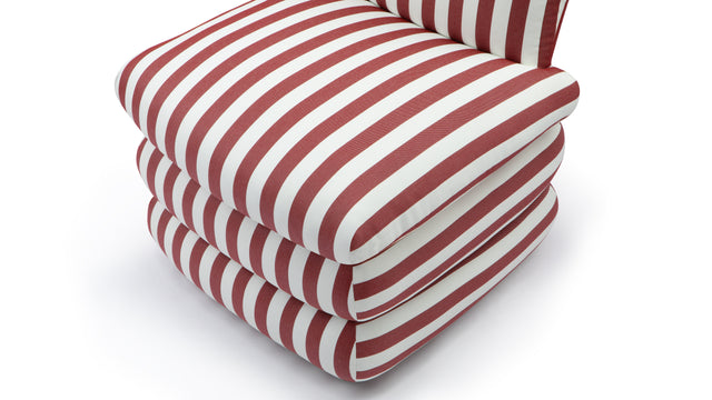 Pillow - Pillow Indoor/Outdoor Chair, Red Stripe