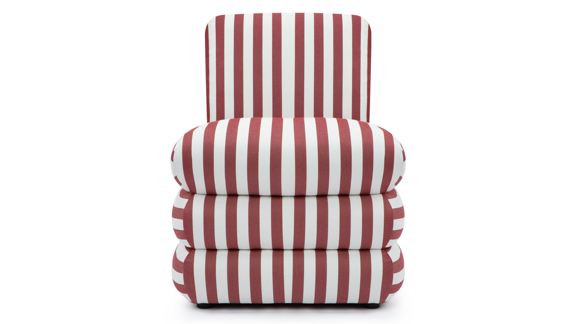 Pillow - Pillow Indoor/Outdoor Chair, Red Stripe