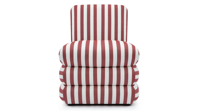 Pillow - Pillow Indoor/Outdoor Chair, Red Stripe