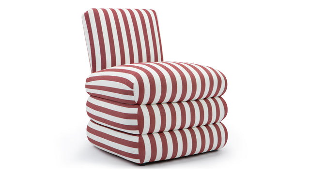 Pillow - Pillow Indoor/Outdoor Chair, Red Stripe