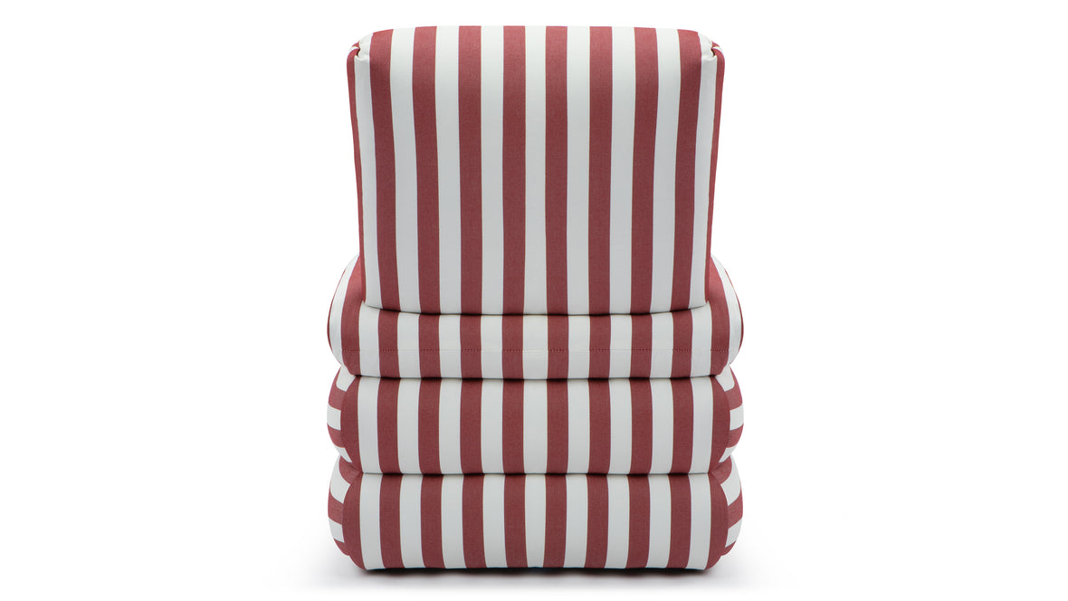 Pillow - Pillow Indoor/Outdoor Chair, Red Stripe