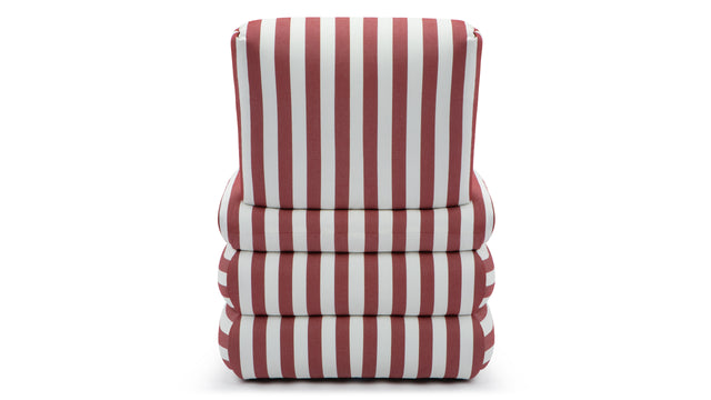 Pillow - Pillow Indoor/Outdoor Chair, Red Stripe
