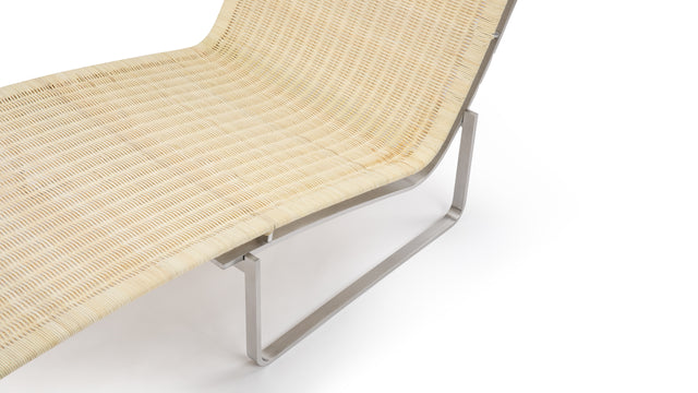Lea - Lea Wicker Lounge Chair, Tan Premium Leather