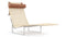 Lea - Lea Wicker Lounge Chair, Tan Premium Leather