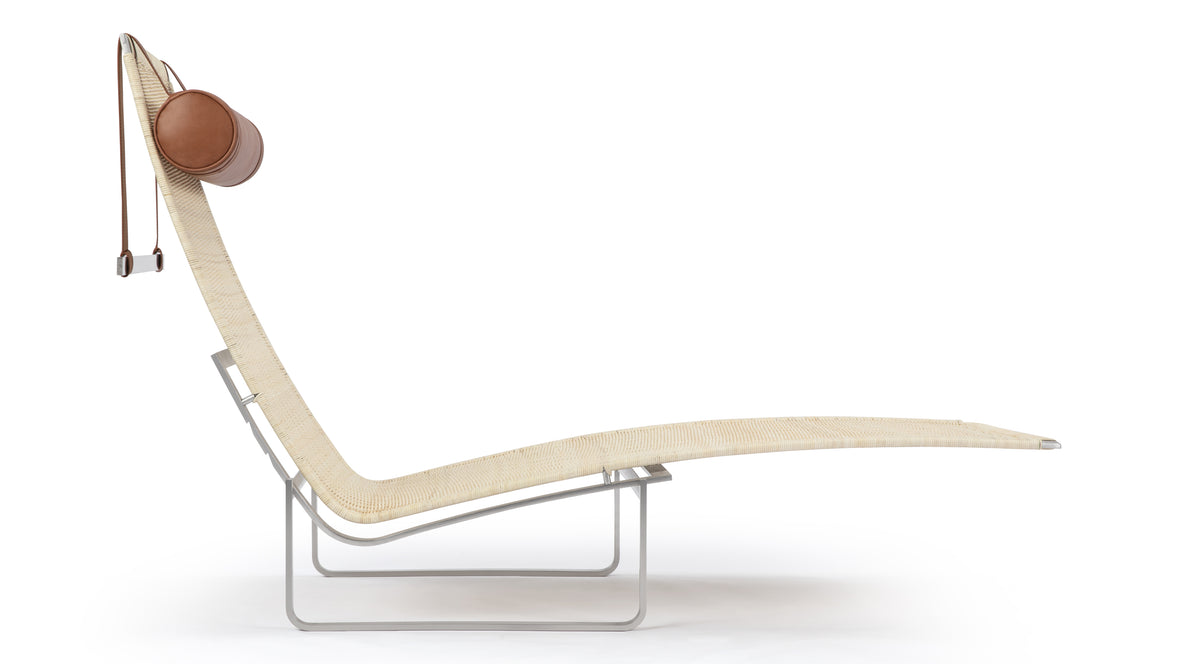 Lea - Lea Wicker Lounge Chair, Tan Premium Leather