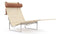 Lea - Lea Wicker Lounge Chair, Tan Premium Leather