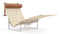 Lea - Lea Wicker Lounge Chair, Tan Premium Leather