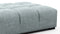 Tufty - Tufty Ottoman, Cerulean Chenille