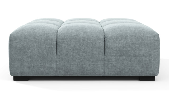 Tufty - Tufty Ottoman, Cerulean Chenille