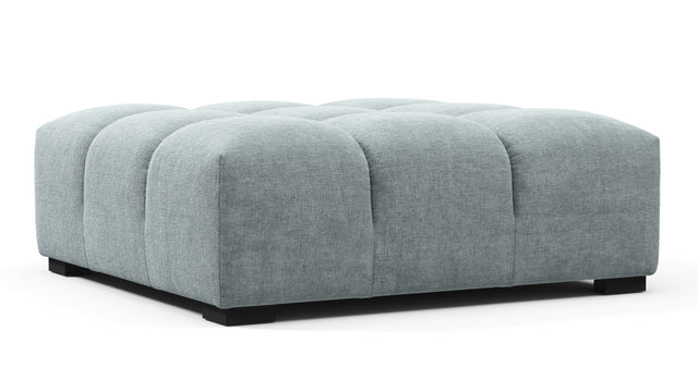 Tufty - Tufty Ottoman, Cerulean Chenille