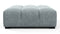 Tufty - Tufty Ottoman, Cerulean Chenille
