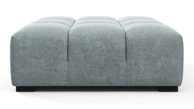 Tufty - Tufty Ottoman, Cerulean Chenille