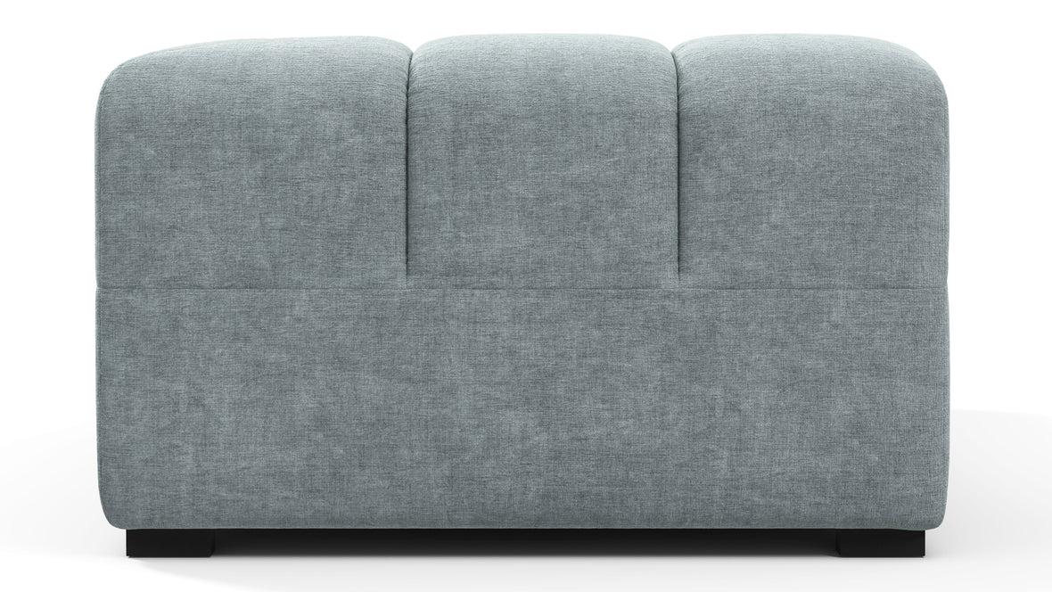 Tufty - Tufty Module, Left Corner, Cerulean Chenille