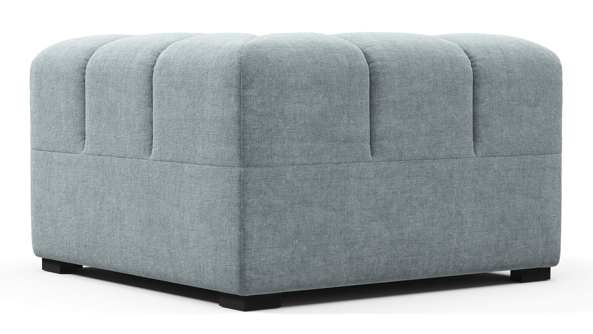Tufty - Tufty Module, Right Corner, Cerulean Chenille