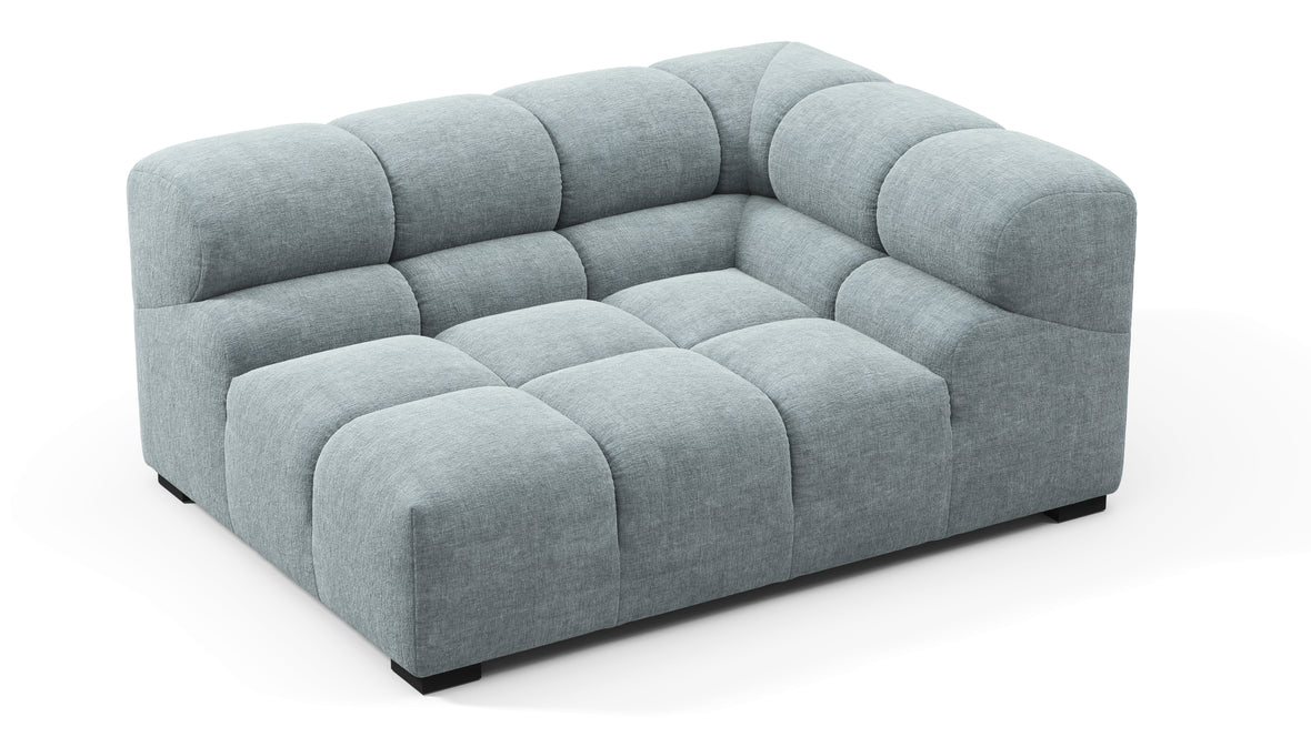 Tufty - Tufty Module, Large Right Corner, Cerulean Chenille