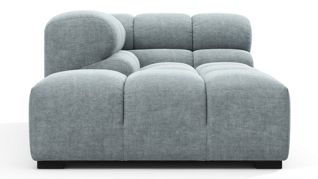 Tufty - Tufty Module, Left Corner Half, Cerulean Chenille