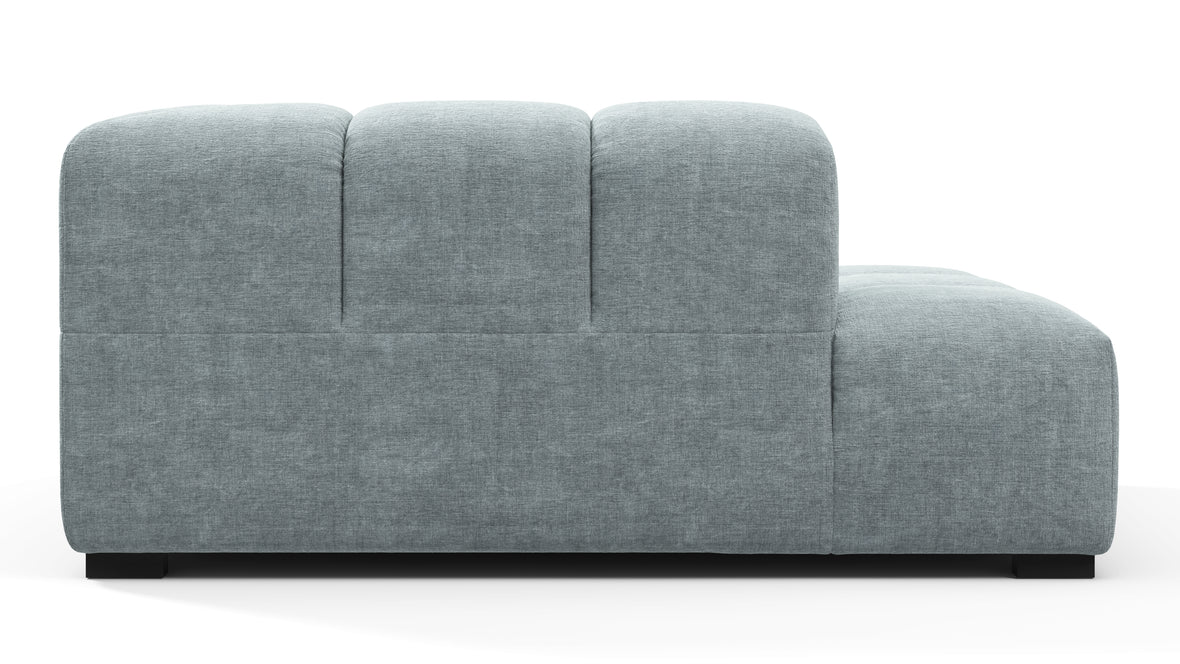Tufty - Tufty Module, Left Corner Half, Cerulean Chenille