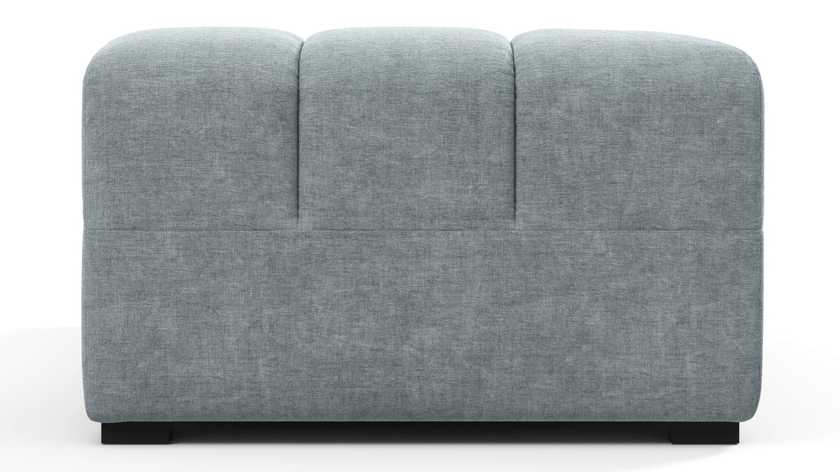 Tufty - Tufty Module, Left Corner Half, Cerulean Chenille
