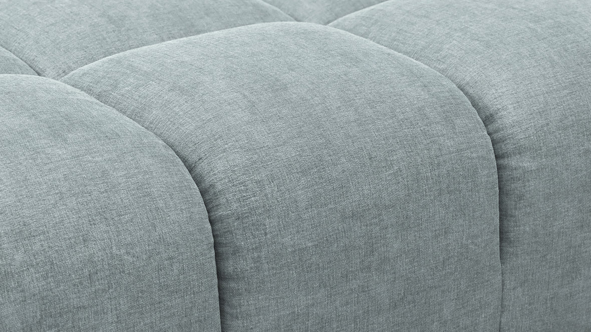 Tufty - Tufty Module, Right Corner Half, Cerulean Chenille