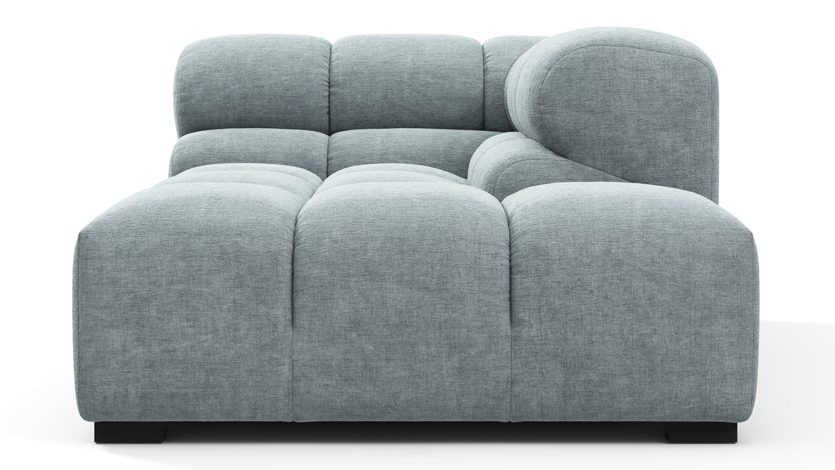 Tufty - Tufty Module, Right Corner Half, Cerulean Chenille