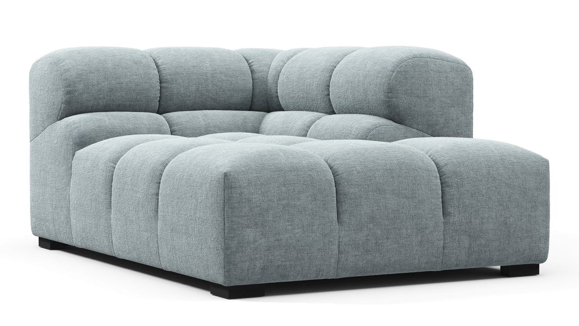 Tufty - Tufty Module, Right Corner Half, Cerulean Chenille