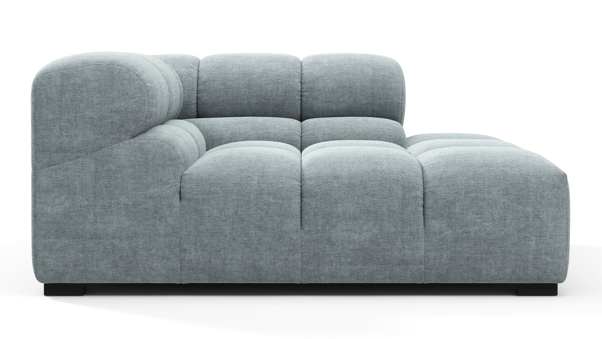 Tufty - Tufty Module, Right Corner Half, Cerulean Chenille