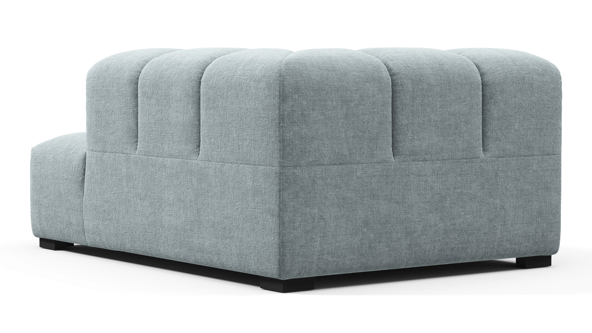 Tufty - Tufty Module, Right Corner Half, Cerulean Chenille