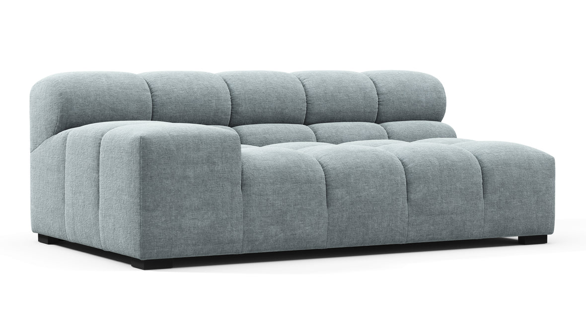 Tufty - Tufty Module, Extra Large Left Arm, Cerulean Chenille