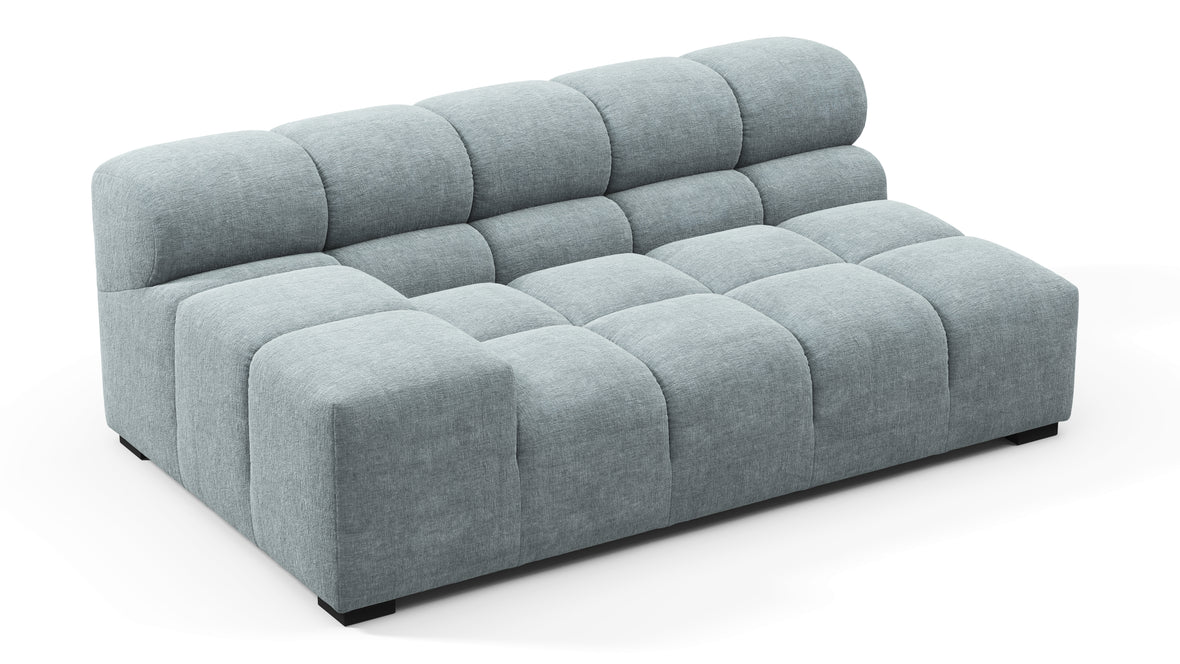 Tufty - Tufty Module, Extra Large Left Arm, Cerulean Chenille
