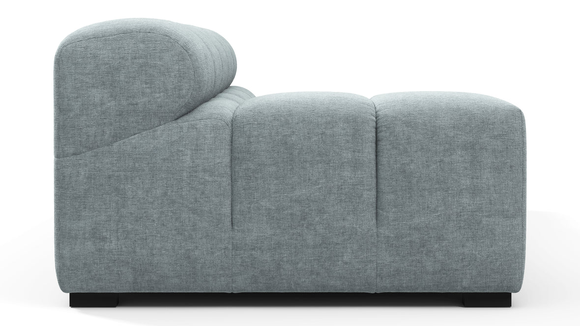 Tufty - Tufty Module, Extra Large Left Arm, Cerulean Chenille