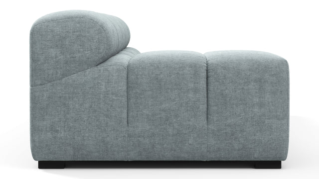 Tufty - Tufty Module, Extra Large Left Arm, Cerulean Chenille