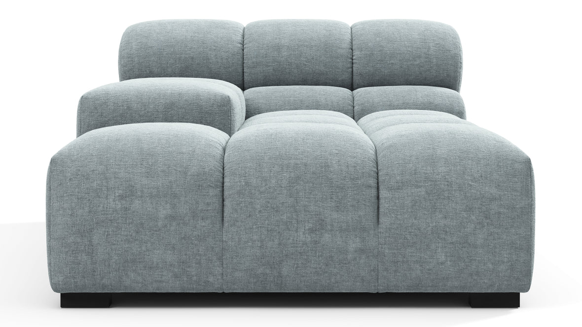 Tufty - Tufty Module, Deep Left Arm, Cerulean Chenille