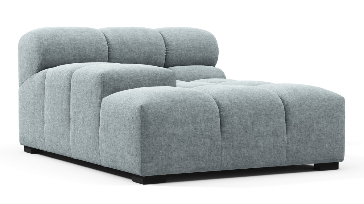 Tufty - Tufty Module, Deep Left Arm, Cerulean Chenille