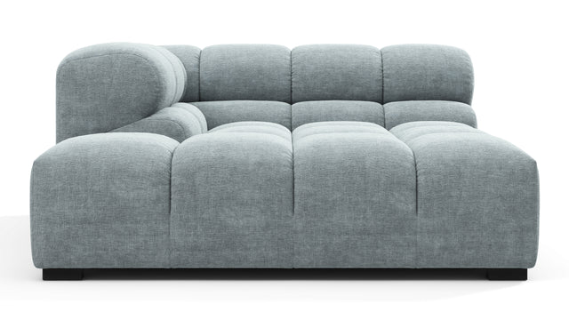Tufty - Tufty Module, Deep Left Corner Half, Cerulean Chenille