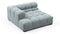 Tufty - Tufty Module, Deep Left Corner Half, Cerulean Chenille