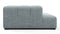 Tufty - Tufty Module, Deep Left Corner Half, Cerulean Chenille