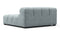 Tufty - Tufty Module, Deep Left Corner Half, Cerulean Chenille