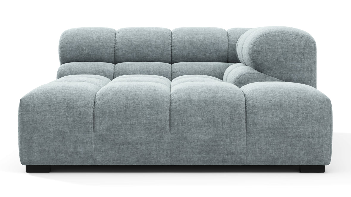 Tufty - Tufty Module, Deep Right Corner Half, Cerulean Chenille