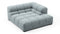 Tufty - Tufty Module, Deep Right Corner Half, Cerulean Chenille