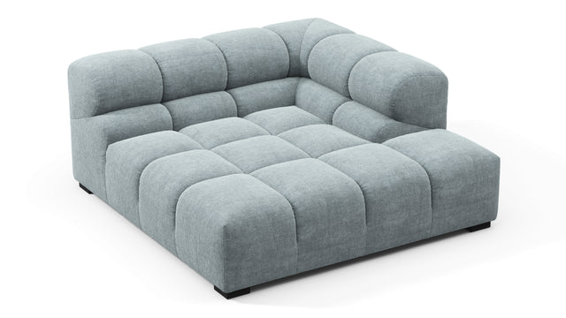 Tufty - Tufty Module, Deep Right Corner Half, Cerulean Chenille