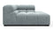 Tufty - Tufty Module, Deep Right Corner Half, Cerulean Chenille