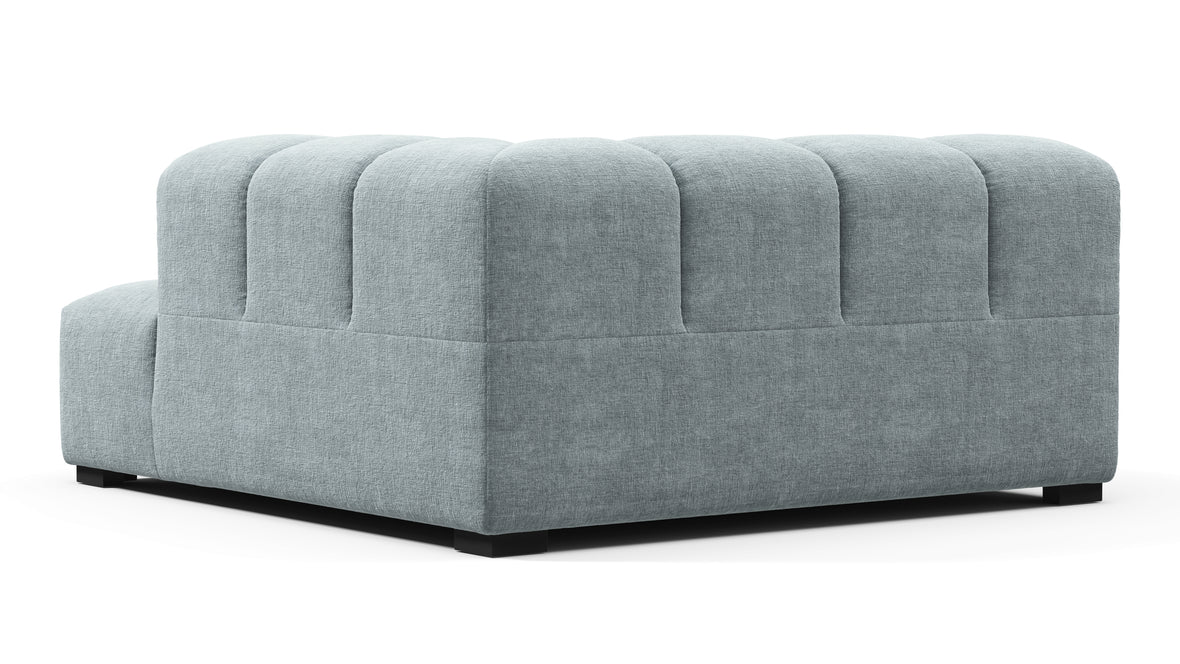 Tufty - Tufty Module, Deep Right Corner Half, Cerulean Chenille
