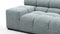 Tufty - Tufty Sectional, Extra Large Left Corner, Cerulean Chenille
