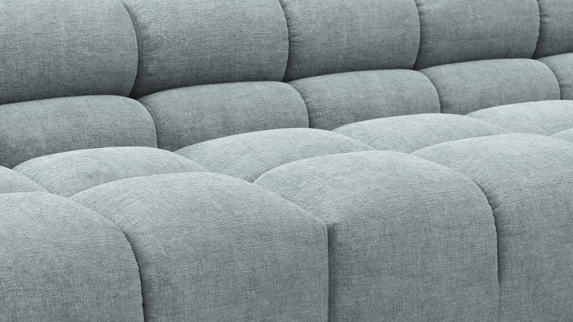 Tufty - Tufty Sectional, Extra Large Left Corner, Cerulean Chenille