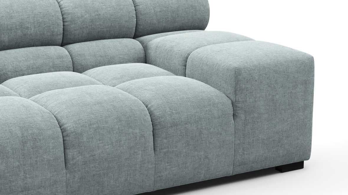Tufty - Tufty Sectional, Extra Large Right Corner, Cerulean Chenille