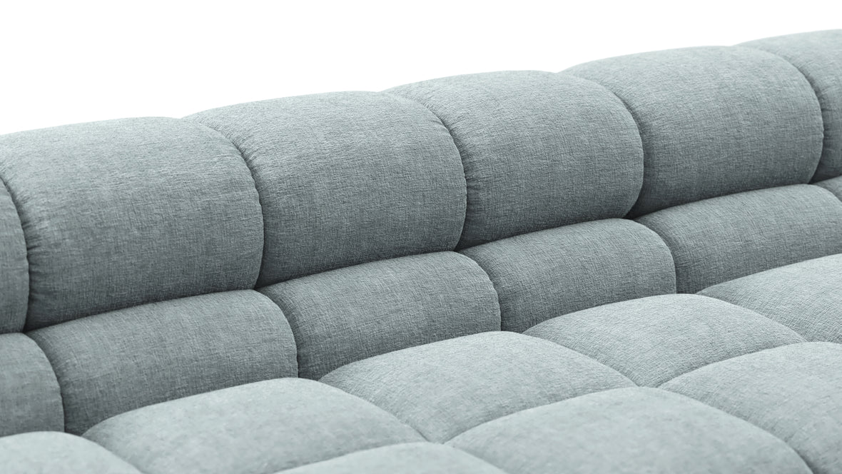 Tufty - Tufty Sectional, Large Left Corner, Cerulean Chenille