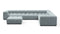 Tufty - Tufty Sectional, Large Right Corner, Cerulean Chenille