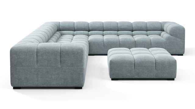 Tufty - Tufty Sectional, Large Right Corner, Cerulean Chenille