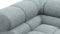 Tufty - Tufty Sectional, Large, Right Chaise, Cerulean Chenille